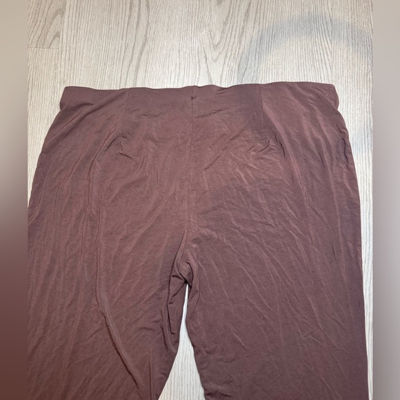 KHY by Kylie Jenner Sleek Soft Stretch Low Rise Chocolate Brown Pant Size 2X - Picture 6 of 7